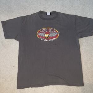 VINTAGE Ernie Ball BALLS ARE BEST Gray Shirt Authentic Angel Wings 2 Sided XL